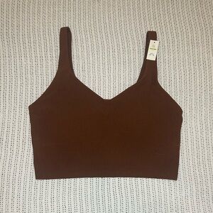 NWT Offline by Aerie Real Me Rechargeable Least Support Brown Sports Bra